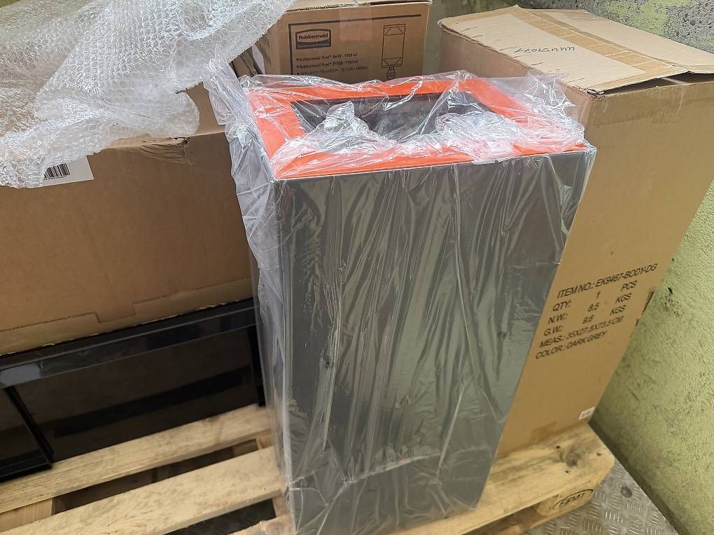 Cestini per rifiuti: Abfalltrennsystem, 60 Liter, pulverbeschichteter Stahl – Nuovo e nell'imballaggio originale da Necker venduto da liq24 4