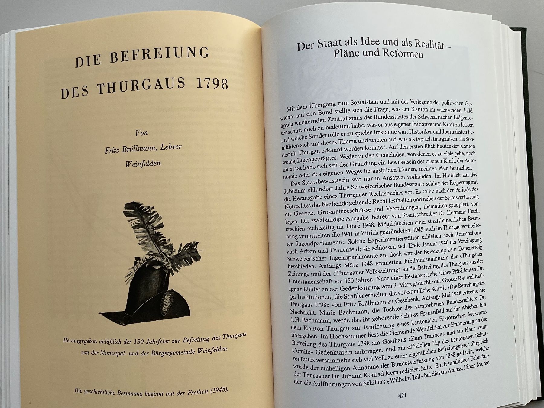 Libri: Geschichte des Kantons Thurgau: Band 1 – Usato da Bottighofen venduto da onyx42 4