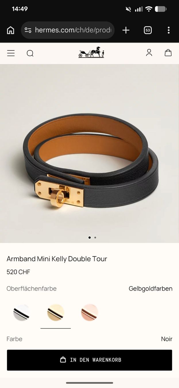 Hermès Bracciali & Braccialetti: HERMES Armband Mini Kelly Double Tour – Usato da Zürich venduto da oschance 5