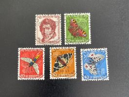 Satz Pro Juventute1955 mit Ersttag Vollstempel