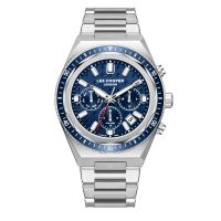 🇬🇧 ®Lee Cooper Herrenuhr Edelstahl Silber Blau 5ATM NEU