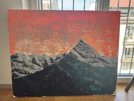Schweizer Berge 100 x 80 cm