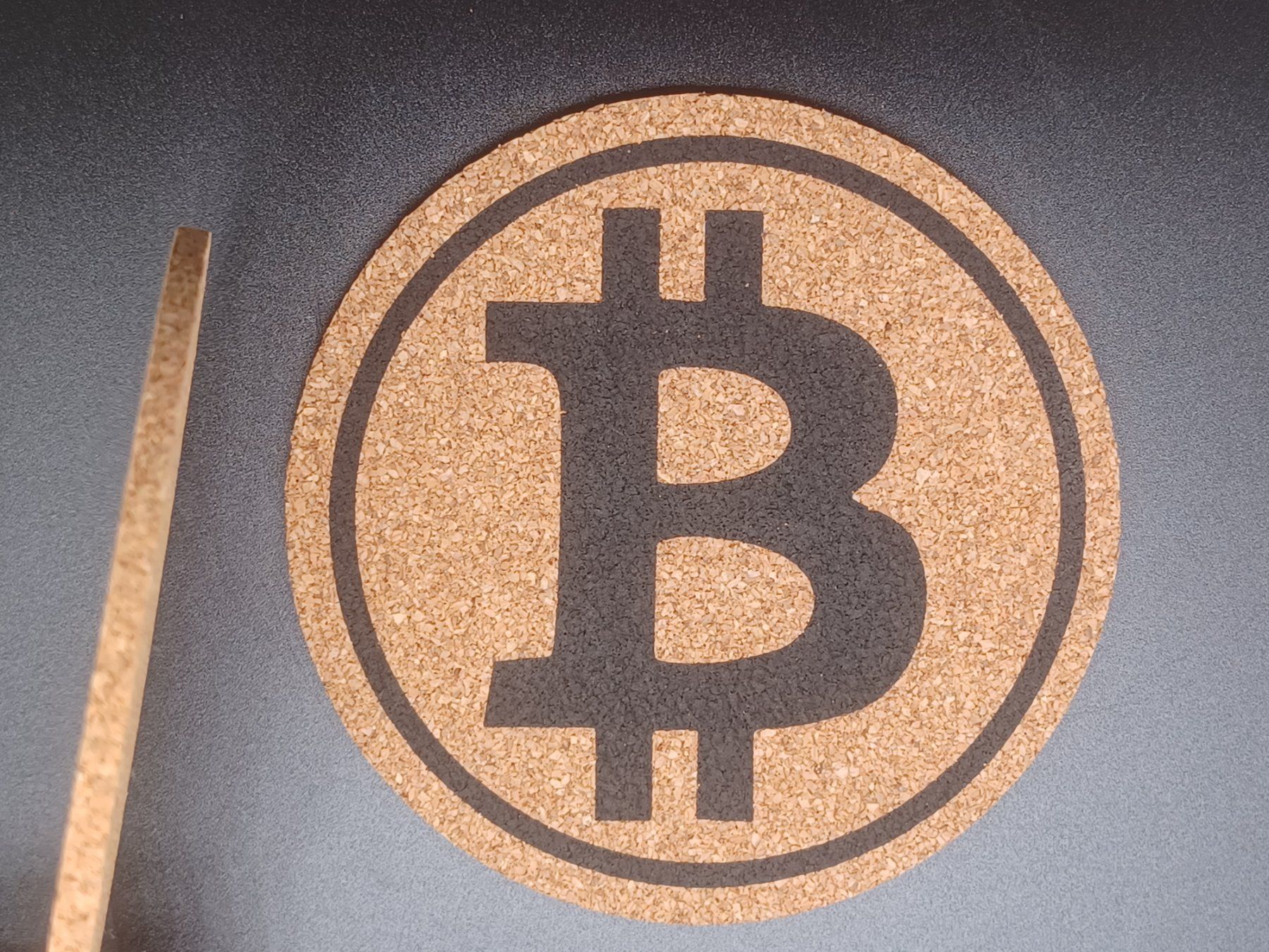 Sottobicchieri: Untersetzer "Bitcoin / BTC" Kork 9cm – Nuovo e nell'imballaggio originale da Turbenthal venduto da enjak 2