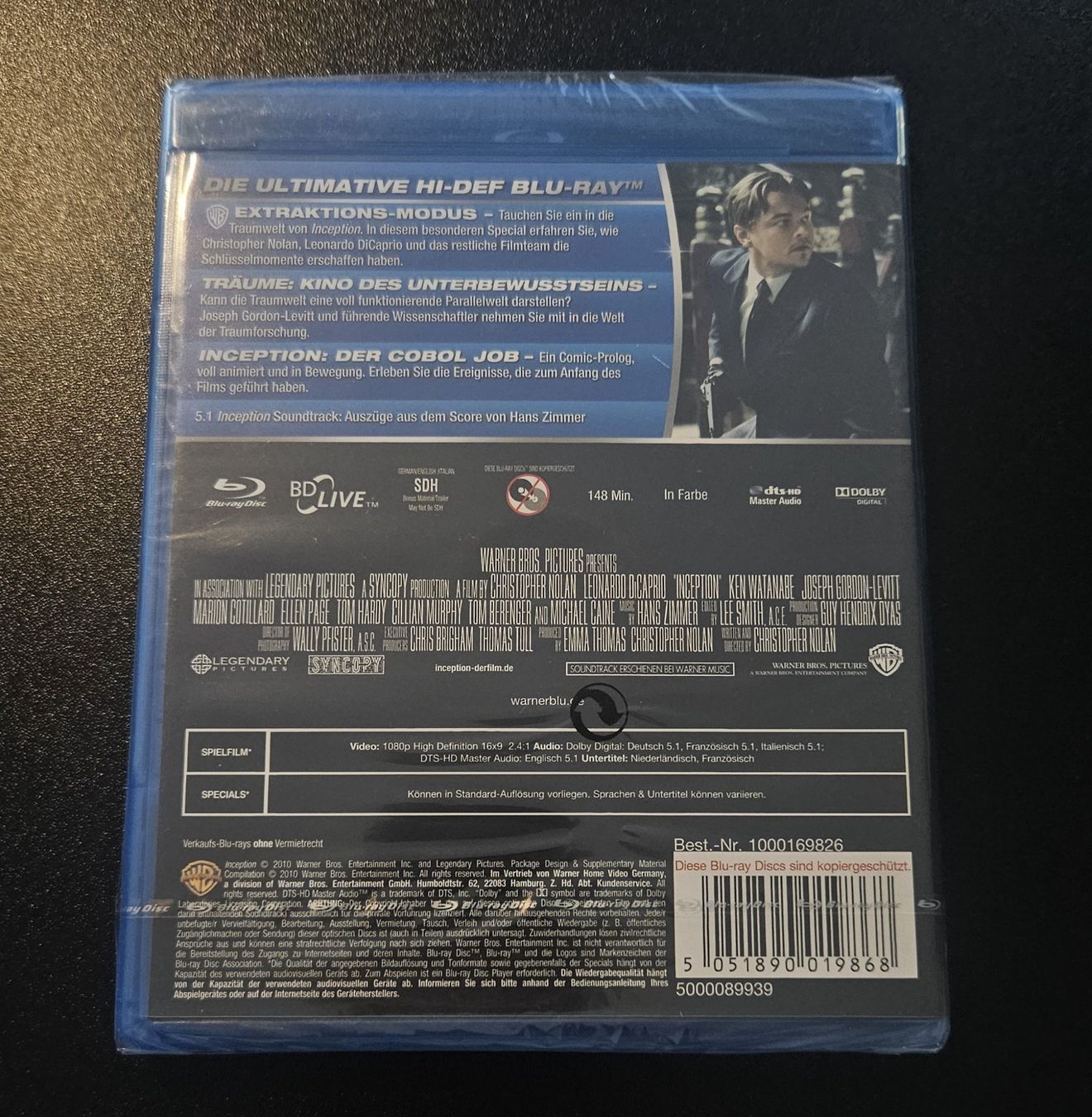 Tutti i DVDs: Inception Blu-Ray – Nuovo e nell'imballaggio originale da Kloten venduto da mar_w6hp 1