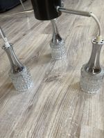 70er Vintage Kaskaden Kristall Lampe Chrom Designklassiker