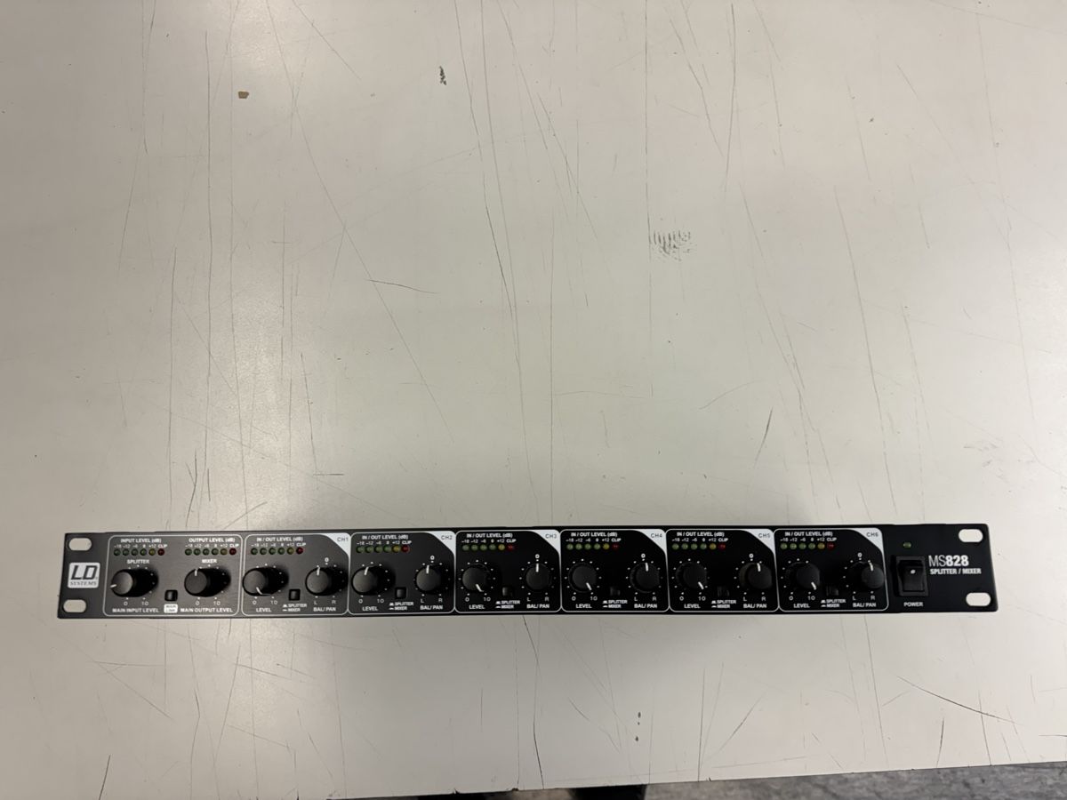 Console di mixaggio: LD Systems MS828 Splitter Mixer Rackmount guter Zustand – Usato da Rothenthurm venduto da YT- 2