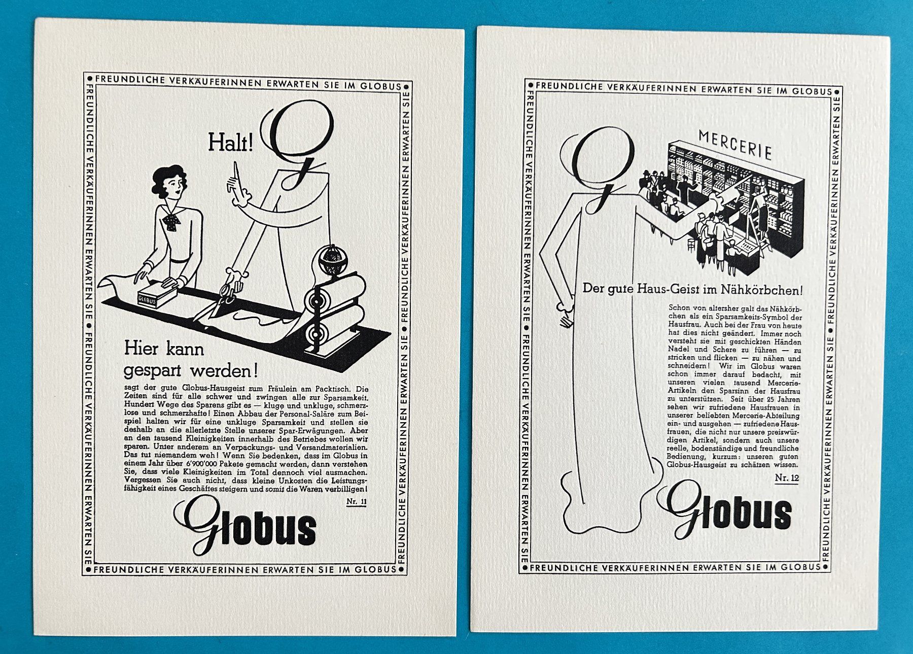 Posters & Illustrations: SAMMLUNG GLOBUS INSERATE 1932/33 – D'occasion à Zürich par Domus09 6