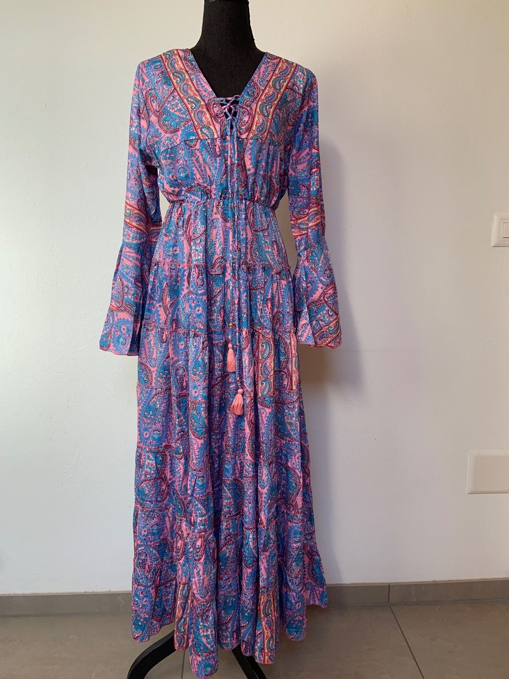 Kleider: Boho Maxistufenkleid aus Seide – Neu (gemäss Beschreibung) aus Sigriswil von ck56 2