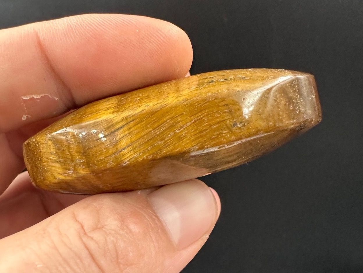 Minerali & Pietre curative: Tigerauge Handschmeichler Heilstein – Nuovo e nell'imballaggio originale da Männedorf venduto da Handschmeichler 2