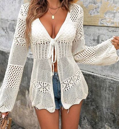 Strickjacke, Jacke, Oberteil, Jacke, Sommerjacke, Strick