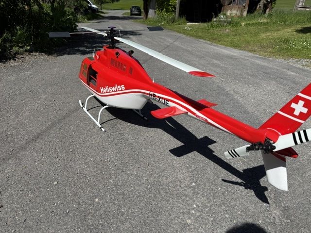 Vario Helicopter Modellismo RC: JET RANGER HELISWISS 1800mm – Usato da Sempach venduto da Wewa1 4