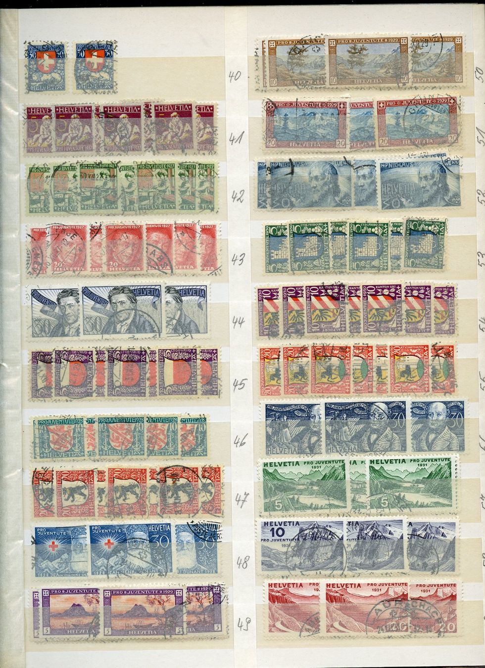 Alle Briefmarken: 1 Sammlung Pro Juventute – Gebraucht aus Steffisburg von Sorbas 2