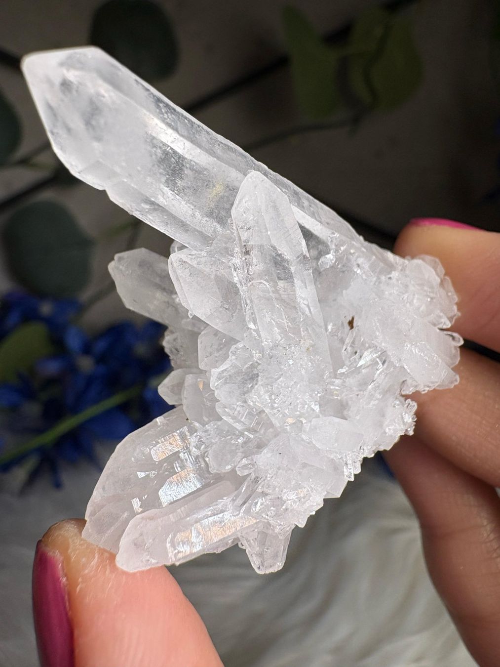 Minerali & Pietre curative: Kolumbianischer Lemurian-Quarz-Cluster – Nuovo (secondo la descrizione) da Neuheim venduto da m.hald 3
