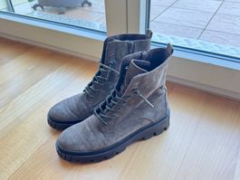 Ecco Schnürstiefeletten Damen Grau Gr. 39.5 ❄️ NEU