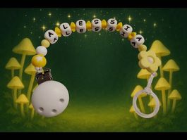 Silikon- Nuggikette gelb mit Wunschnamen