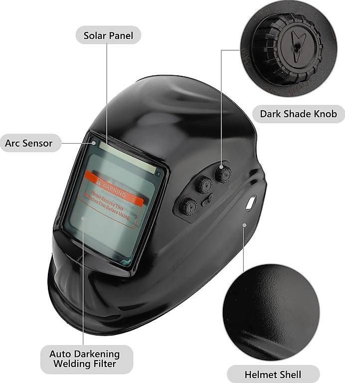 Tutti gli attrezzi: Schweißhelm mit Scheinwerfer, Solarbetriebene – Nuovo (secondo la descrizione) da Kreuzlingen venduto da Best-Deal-Oase 3
