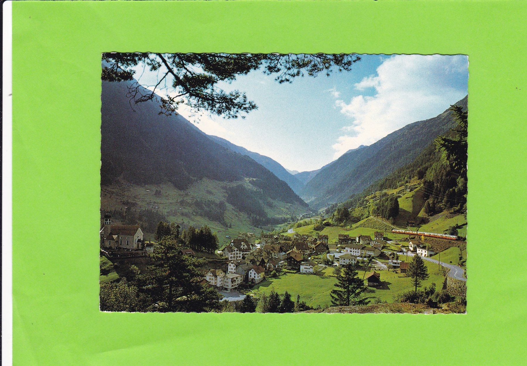 Cartes postales: Wassen mit Gotthardbahn – D'occasion à St. Peterzell par neckertal