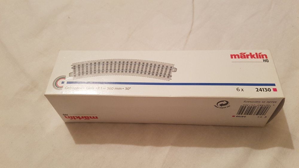 Märklin H0 24130 C Gleis gebogenes Gleis R1 360mm 9St. CK6426 o