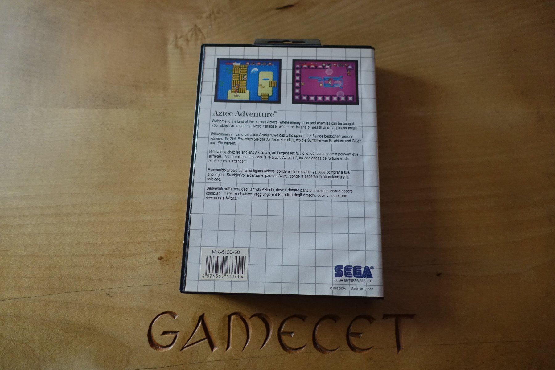 Sega Giochi: Aztec Adventure - Sega Master System – Usato da Steinach venduto da Gamecet 2