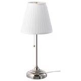 2 Ikea ÅRSTID Tischleuchte, vernickelt/weiss