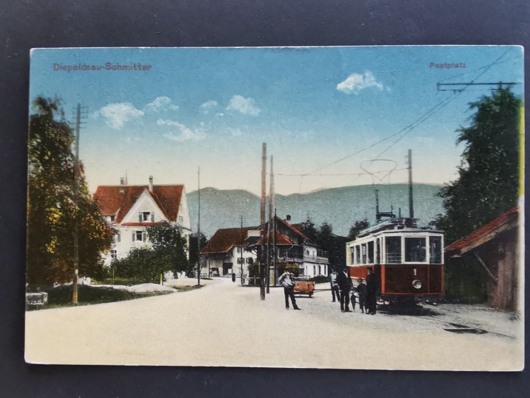 Cartoline postali: Rheintal   Diepoldsau   Tram   Ansichtskarte   Schmitter – Usato da Rheineck venduto da kat_7gld
