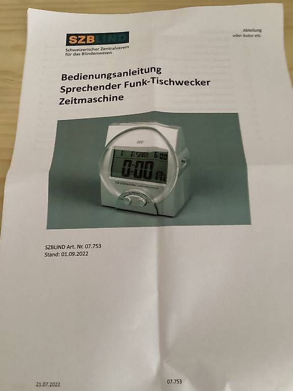 Sveglie: Sprechender Funk-Tischwecker – Usato da Wassen UR venduto da SABDOM 3
