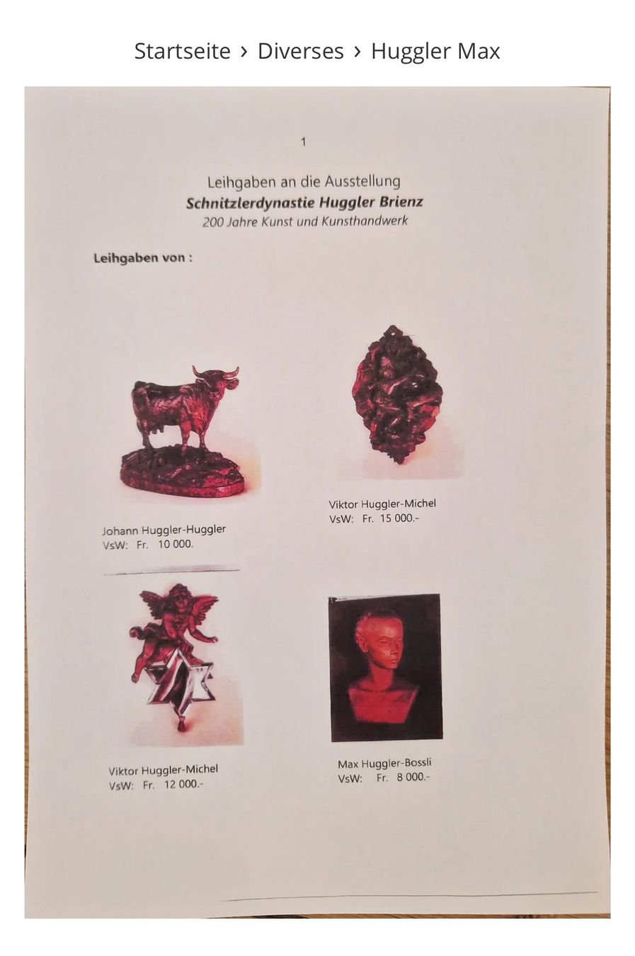 Sculture & Statue: Brienzer Schnitzerei mit Spiegel von Max Huggler-Bossli – Usato da Biel/Bienne venduto da Jomazi 7
