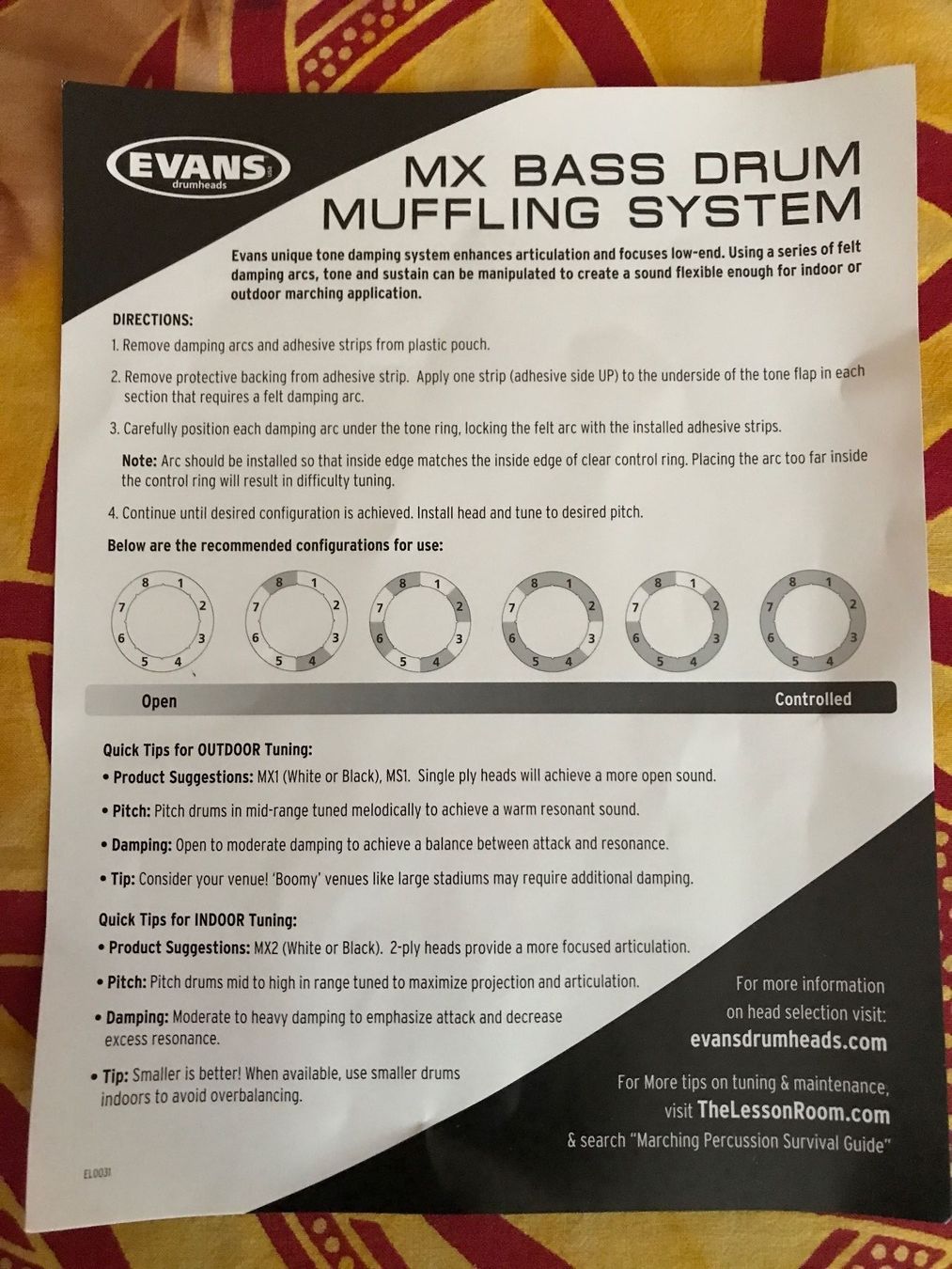Evans Strumenti musicali: Evans Pauken Dämpfer System/ Muffling System – Nuovo (secondo la descrizione) da Morschach venduto da burgo007 2