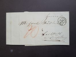 1860, Faltbrief nach Leibstadt