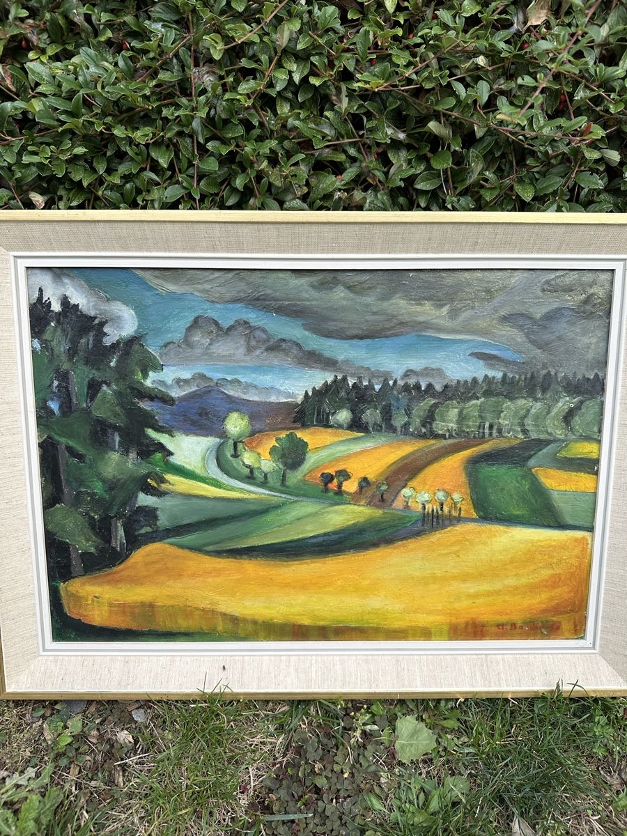 Dipinti: Tableau Baudin 50.Paysage d'été – Usato da Lausanne venduto da artnouveau04