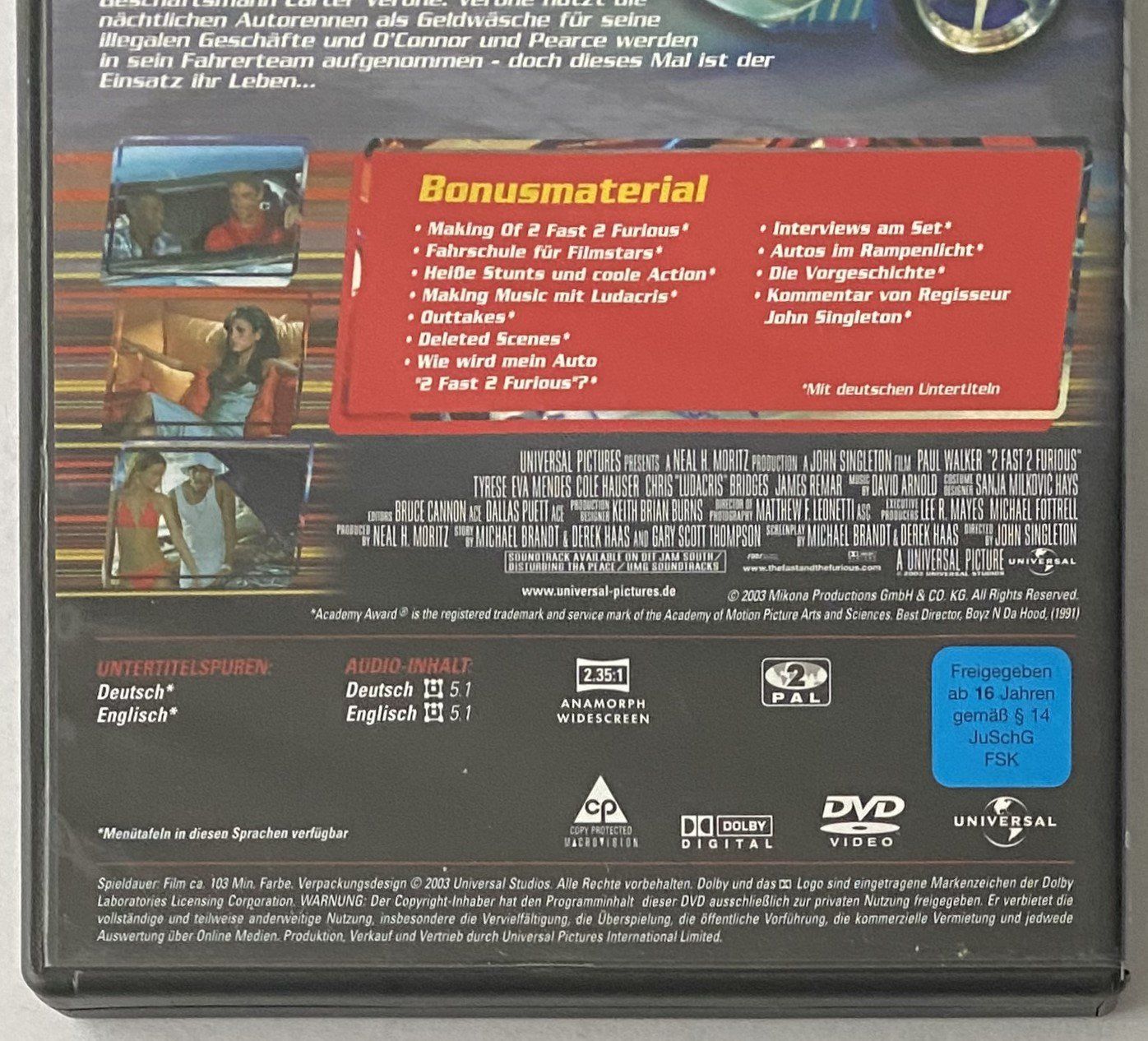 Tous les DVDs: 2 Fast 2 Furious – D'occasion à Flums par Asquillo 2