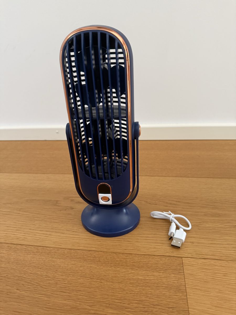 Ventilateurs: Tischventilator Retro Design blau USB neuwertig – Neuf (Voir description) à Bern par HBYISIS