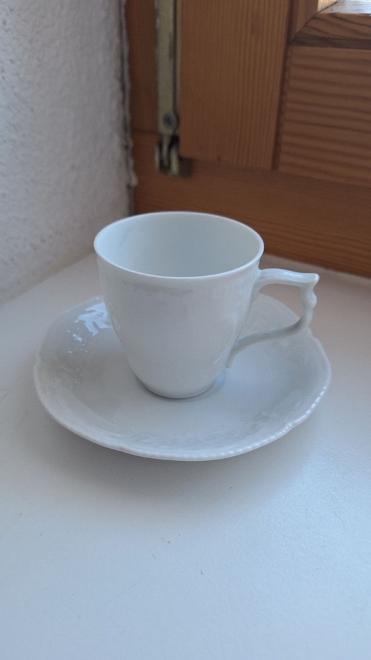 Rosenthal Tazze: Rosenthal Mocca Tasse mit Unterteller – Nuovo e nell'imballaggio originale da Schwarzenbach SG venduto da ct-porzellan