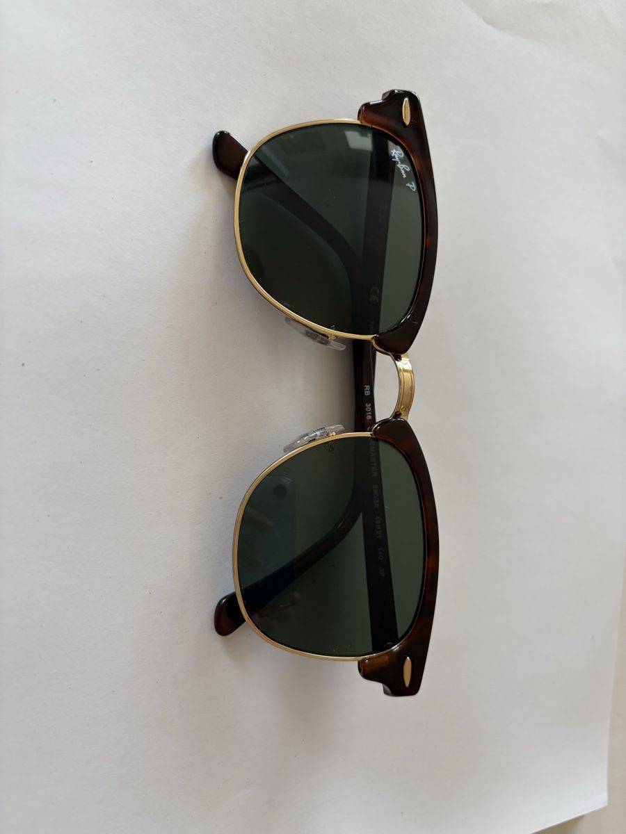 Ray-Ban Clubmaster Sunglasses - Tortoise Shell, Gold Trim (Neu (gemäss ...
