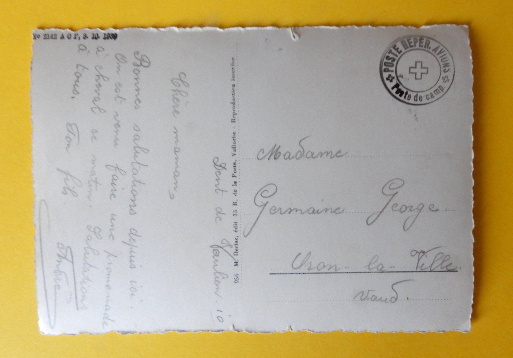 Cartoline postali: Carte postale - Chalet Dent de Vaulion - Poste Campagne – Usato da Senèdes venduto da Framboise52 1