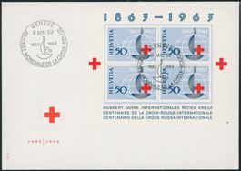 1963 - Rotes Kreuz - Block - Brief - Sonderstempel