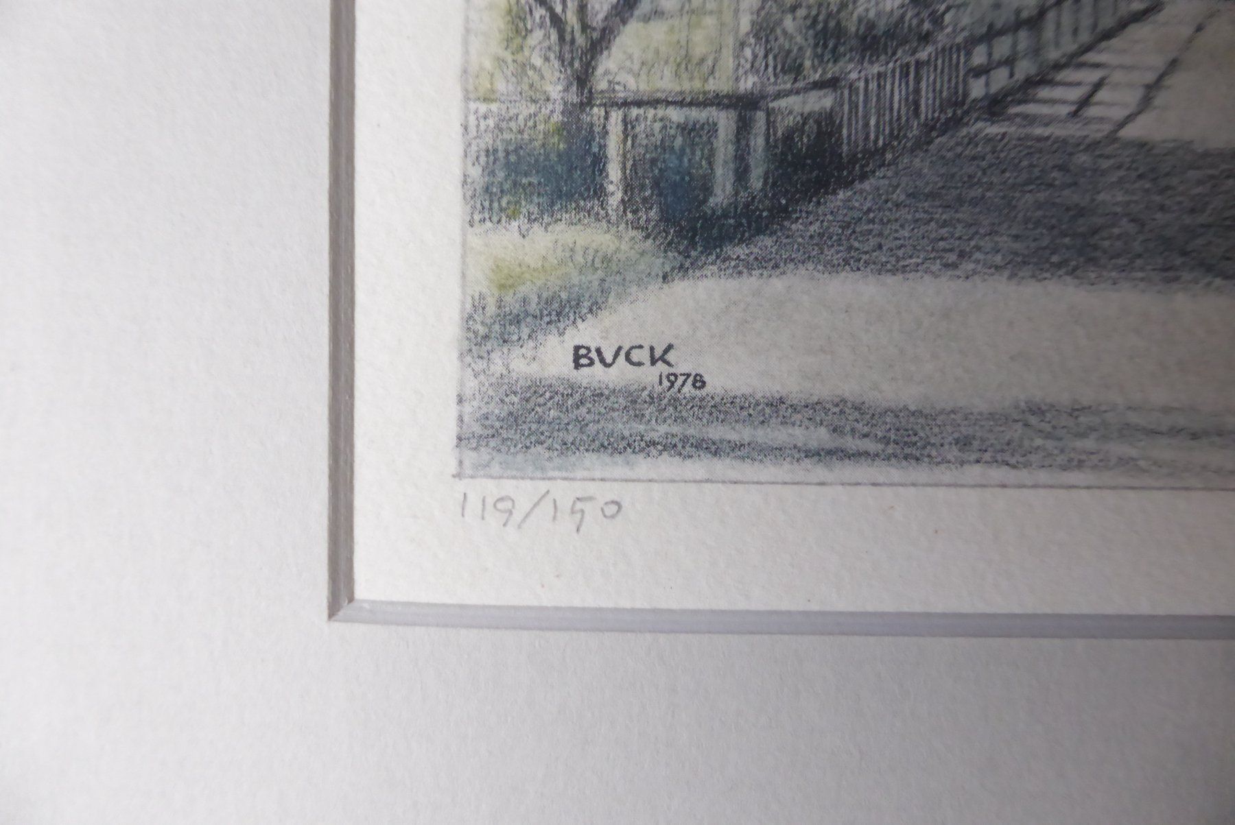 Grafica & Litografie: Litho von Willi Buck 119/150 handsigniert – Usato da Brunnadern venduto da vapiano 2