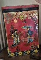 Boite à thé vintage décor japonais