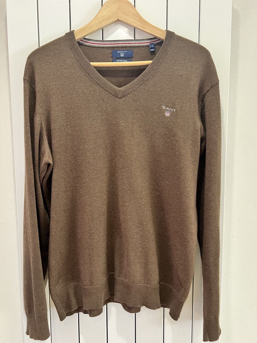 Gant Maglioni & Felpe: Pull Gant Marron Chaud en Taille M – Usato da Morges venduto da Alexys23