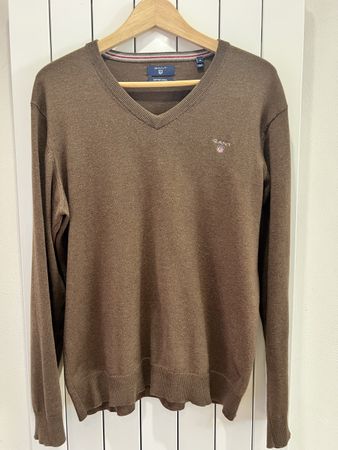 Pull Gant Marron Chaud en Taille M