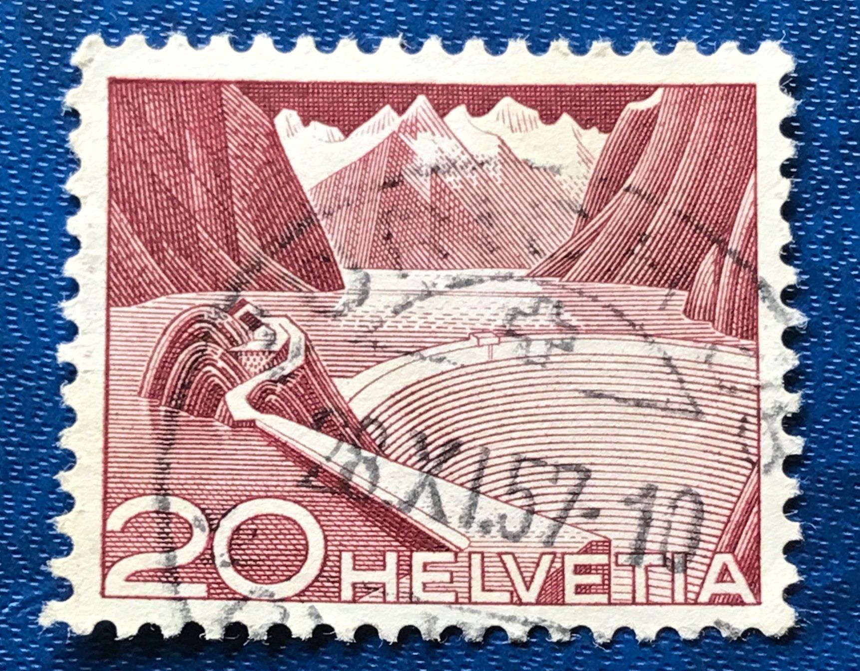 Tutti i francobolli: Nr.301A  mit Stempel Stausee 1949    – Usato da Aarau venduto da Billa007