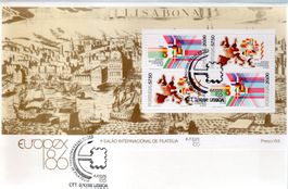 BRIEFMARKENBLOCK PORTUGAL EUROPEX86 LISABOA - SP42