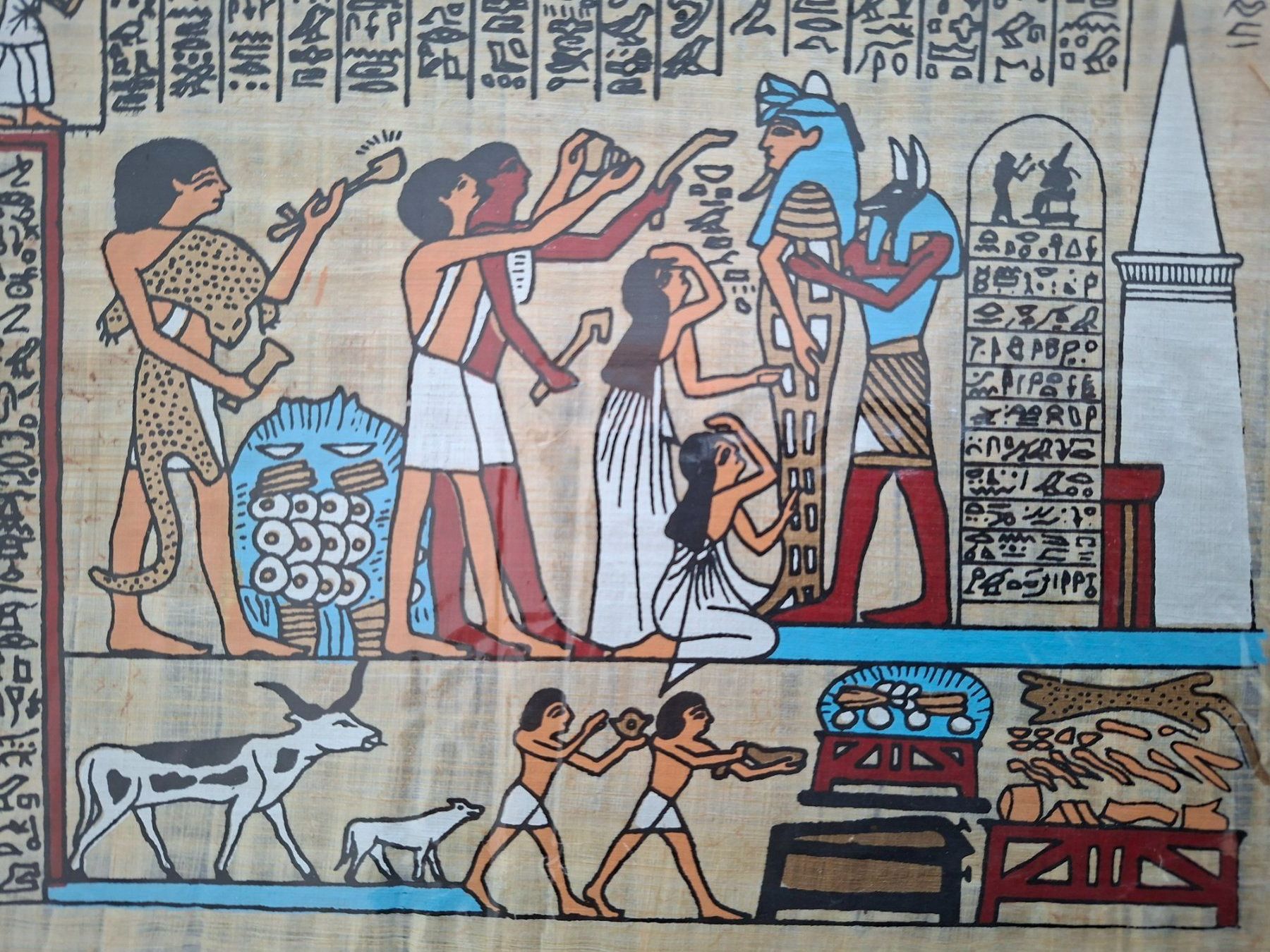 Gemälde: Gemälde auf Papyrus. Ägypten – Gebraucht aus Goldach von armando_r