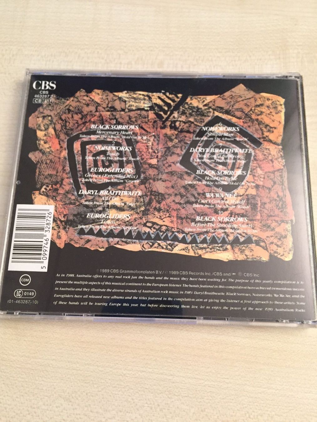 CDs: Australian Rocks 1989 – Gebraucht aus Rüti ZH von alumedien 1
