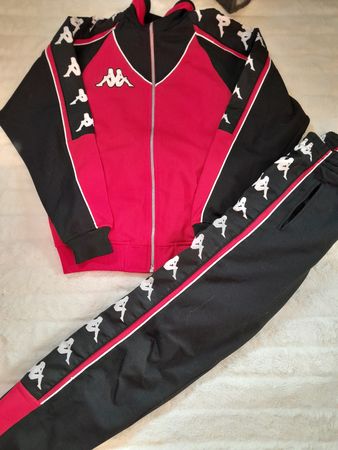 Ensemble Kappa vintage XS rouge et noir - Superbe!