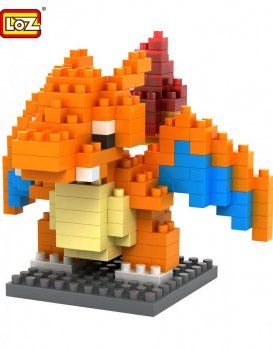Nanoblock Kit di costruzioni: 9143 Loz - Pokèmon - Glurak – Nuovo e nell'imballaggio originale da Hochdorf venduto da ruest-online