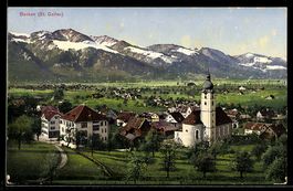 AK Benken, Totalansicht der Ortschaft