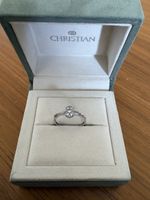 Bague or blanc et diamant 