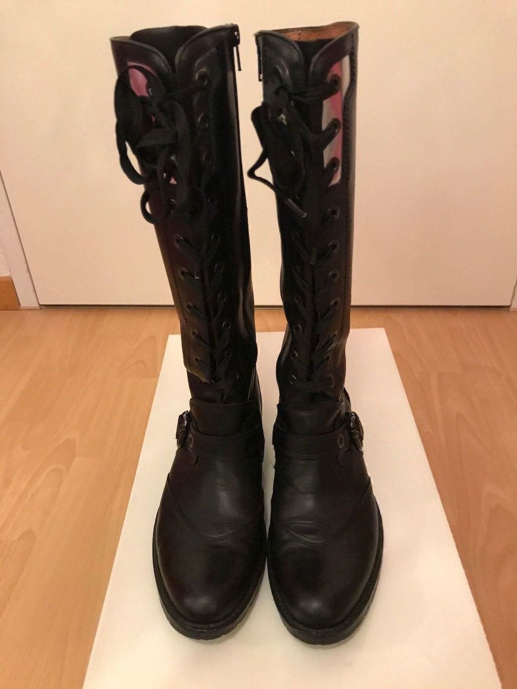Scarpe per ragazze: Schwarze Lederstiefel von Chérie, Gr. 37 – Usato da Hünenberg See venduto da spartakus02 7