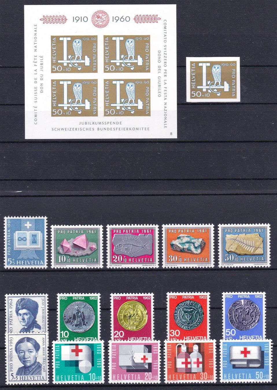 Tutti i francobolli: B81-117, 7 postfrische Serien, SBK 83.50 – Usato da Wenslingen venduto da riger11 1